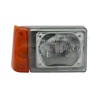 Immagine di TYC 20 6084 25 2 Fari Sx R2 (Bilux), H4 giallo per veicolo circolazione Dx senza motore elettrico FIAT: Panda I Hatchback