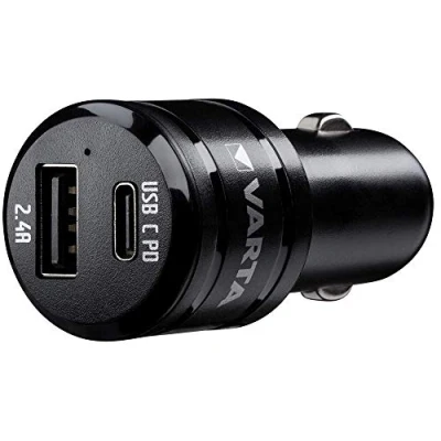 Immagine di Varta Car Charger Dual USB Caricatore 30 W Automobile, Camion Corrente di uscita max. 5400 mA Num. uscite: 2 x USB, presa C®