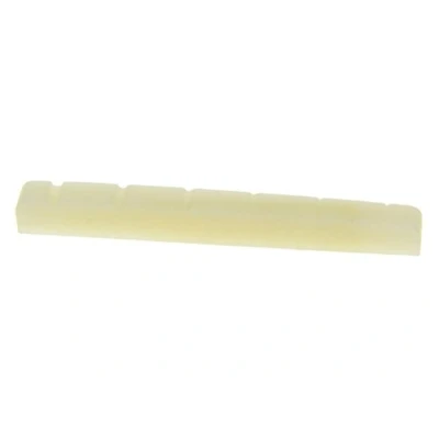 Immagine di Kaish, capotasto per chitarra, da 43 mm, non sbiancato, in puro osso, scanalato, adatto Stratocaster e Telecaster, x 3,5 mm