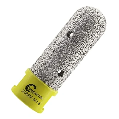Immagine di Fresa Diamantata 20mm per Allargamento Sagomatura Rifilatura di Fori Esistenti in Piastrelle Porcellana Ceramica Marmo Granito Pietra Artificiale M14 Filettatura SANLEETEK