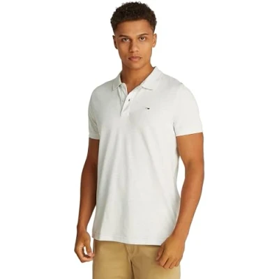 Immagine di Tommy Jeans SLIM Placket Polo grey, Uomo, Taglia: 48, Grey