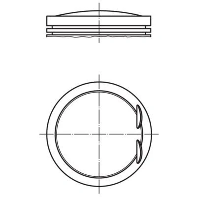 Immagine di MAHLE ORIGINAL 028 PI 00128 000 Pistone 82,51 con porta fascia elastica, senza canale raffreddamento VOLKSWAGEN: GOLF 6, Passat B7 Variant