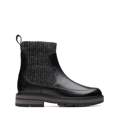 Immagine di Clarks Prague Top K, Stivali a metà Polpaccio, Pelle Nera, 24 EU