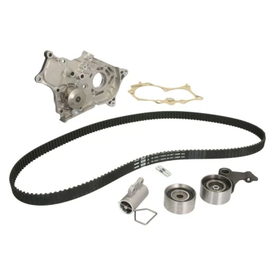 Immagine di SKF VKMC 91903 2 Pompa Acqua + Kit Cinghia Distribuzione con guarnizioni ammortizzatore serraggio, Rullo tenditore 178