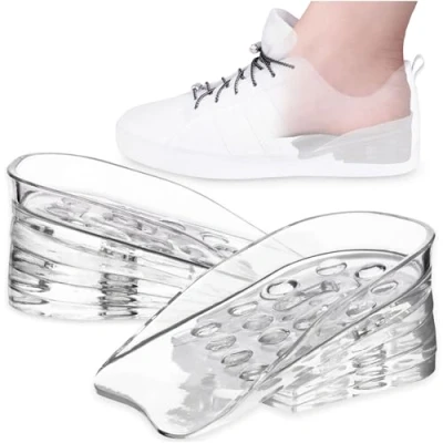 Immagine di SULPO solette per scarpe rialzate da uomo alzare il tallone Cuscino rialzo Height Increase Insoles Heel Pads Zeppa sul Altezza regolabile