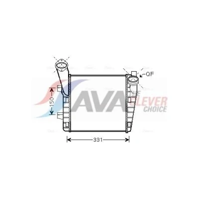 Immagine di PRASCO VNA4234 Intercooler con giunti rapidi VOLKSWAGEN: Touareg I