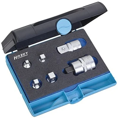 Immagine di HAZET 958N/6 Kit adattatori per bussole Impronta (cacciavite) 1/4 (6.3 mm), 3/8 (10 1/2 (12.5 3/4 (20 mm) Forza