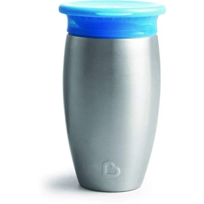 Immagine di Munchkin Miracle Tazza in Acciaio Inossidabile a 360 Gradi, 296 Ml, Blu