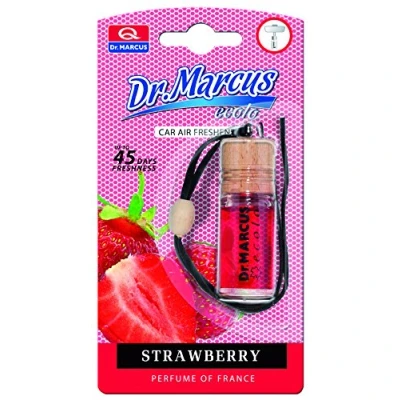 Immagine di Dr. Marcus Ecolo Strawberry Profumo per auto, con tecnologia Neutrfresh, deodorante 4,5 ml