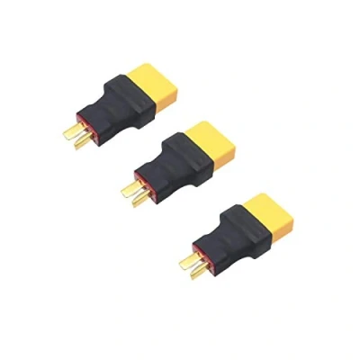 Immagine di Boladge 3 pack Adattatore di Connettore Maschio Spina Deans T a Femmina XT90 per RC Car Plane Lipo Battery ESC