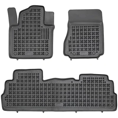 Immagine di REZAW PLAST 201814 Set tappetino Gomma anteriore e posteriore nero NISSAN: NV200 / Evalia Bus, Van Station Wagon