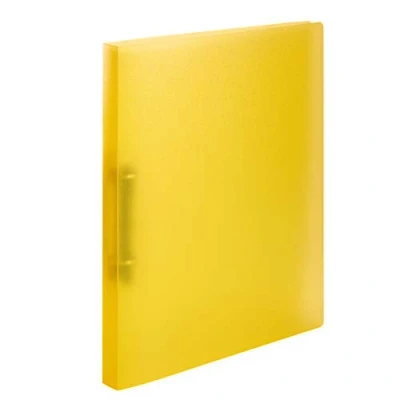 Immagine di HERMA Raccoglitore ad anelli A4 Traslucido Giallo, dorso di 25 mm, Cartelle in plastica per bambini