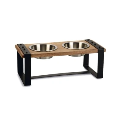 Immagine di Beeztees K&amp;Bz Piatti Cane Legno Karint 44 x 19 15 cm / 2 350 ml Marrone 2000 g