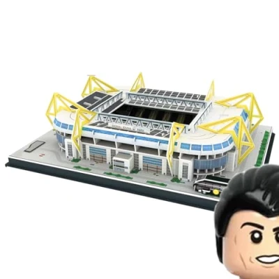 Immagine di Habarri Signal Iduna Park Stadion puzzle 3D stadio di calcio per bambini e adulti Modello Modellismo 118 elementi