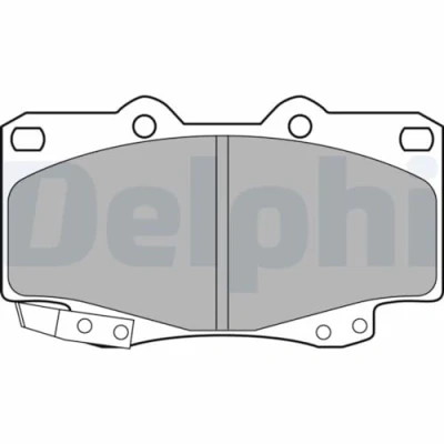 Immagine di DELPHI LP2242 Kit pastiglie freno con segnalatore acustico usura senza lamierino anticigolío accessori TOYOTA: HILUX 3 Pick up, 6 up