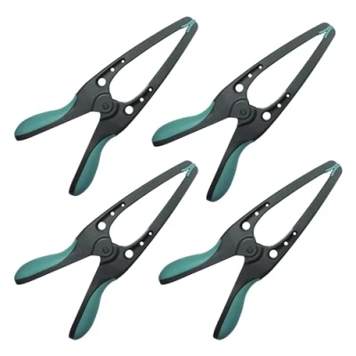 Immagine di wolfcraft 4 morsetti a molla con bracci appuntiti PRO 70 I 8643000 Morsetto di precisione per un&#039;accuratezza millimetrica ideale progetti bricolage e modellismo