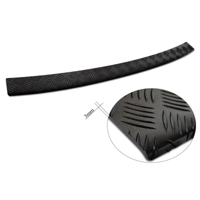 Immagine di Avisa Protezione paraurti Posteriore in Alluminio Nero Opaco Compatibile con Volvo XC60 II 2017 2021 &amp; FL incl. R Design &#039;Riffled Plate&#039;
