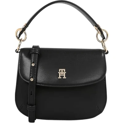 Immagine di Tommy Hilfiger CHIC FLAP Crossover Borsa a tracolla, Donna, Taglia: One Size, Black