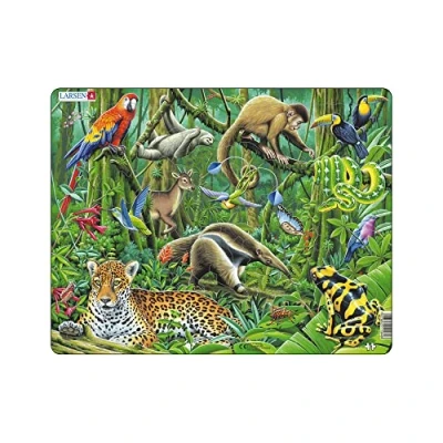 Immagine di Larsen FH10 La lussureggiante foresta pluviale sudamericana, Puzzle Incorniciato con 70 pezzi