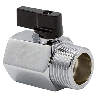 Immagine di VARIOSAN Mini rubinetto a sfera 14924, 1/4&quot; IG x AG, cromato