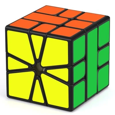 Immagine di Maomaoyu Square 1 Cube, Velocità One Cubo Magico, Regali di Natale per Adulti e Bambini（Nero）