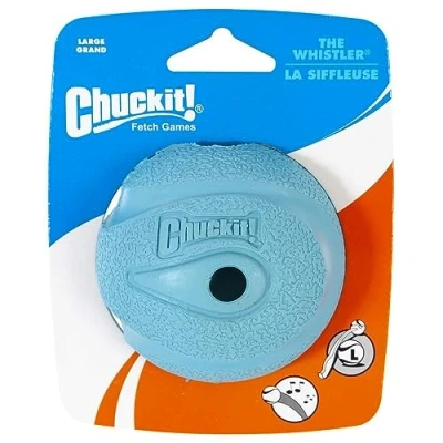 Immagine di Chuckit! Whistler Ball Palla Giocattolo per Cani, in Gomma Resistente, ad Alto Rimbalzo, Compatibile con Lanciatore, 1 Pezzo, Grande