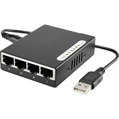 Immagine di Renkforce RF 4451433 Switch di rete 5 Porte 100 MBit/s Alimentazione USB