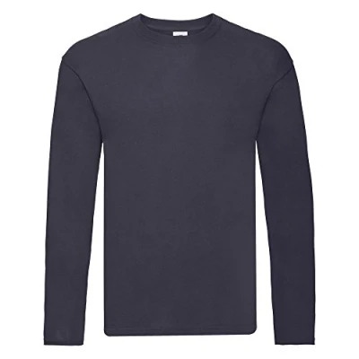 Immagine di Fruit of the Loom Maglietta a maniche lunghe da uomo Deep Navy L
