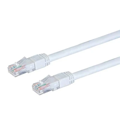 Immagine di Monoprice Cavo patch Ethernet Cat6 per esterni, 15 m, bianco, antigroviglio, 550 MHz, UTP, filo di rame puro, 24 AWG