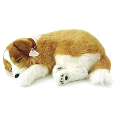 Immagine di Perfect Petzzz ® The Original Breathing Pet Collie Puppy New Huggable Soft Version Plush Toy Gift Bundle