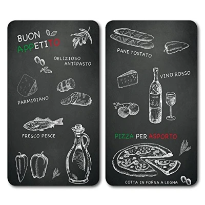 Immagine di Kesper 3653813 Piatto Multitaglio in Vetro, Set di 2, Ristorante