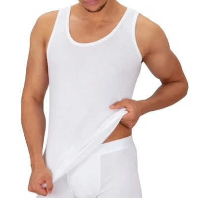 Immagine di Canottiere da Uomo in Cotone (Confezione 5) Bianco 7 (XL)