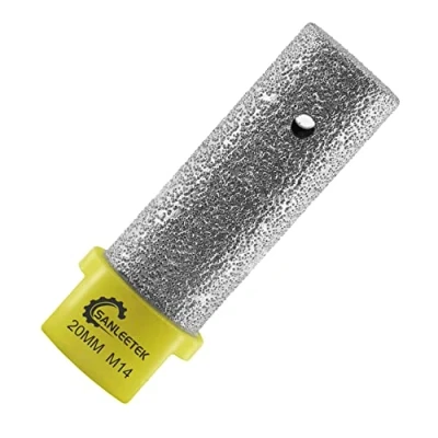 Immagine di Fresa Diamantata 20mm per Allargamento Sagomatura Rifilatura di Fori Esistenti in Piastrelle Porcellana Ceramica Marmo Granito Pietra Artificiale M14 Filettatura SANLEETEK