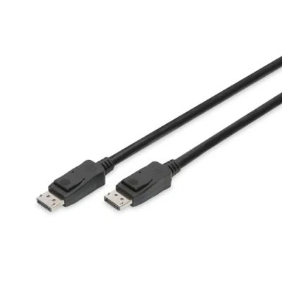 Immagine di Digitus Displayport Cavo Spina DisplayPort, 2.00 m Nero AK 340106 020 S UHD 8K;, contatti connettore dorati