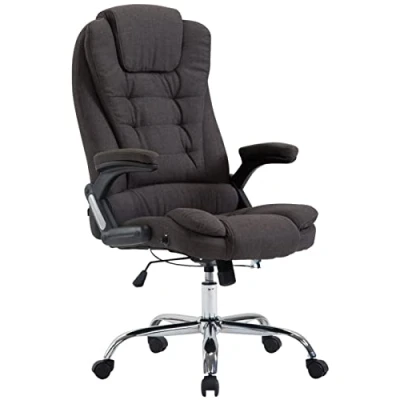 Immagine di CLP Sedia Ufficio Thor XXL In Stoffa I Poltrona Studio Carico Max 150 KG Pc Ergonomica Regolabile, Colore:grigio scuro