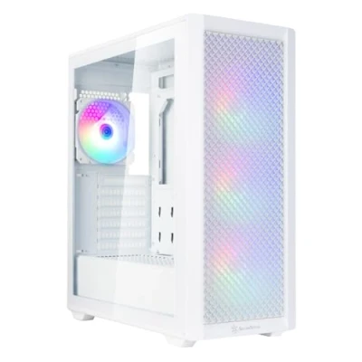 Immagine di SilverStone Technology FARA 515XR Eccezionale flusso d&#039;aria: alloggiamento ATX Mid Tower con supporto per due refrigeratori e splendida illuminazione arcobaleno,nero,SST FA515XR BG