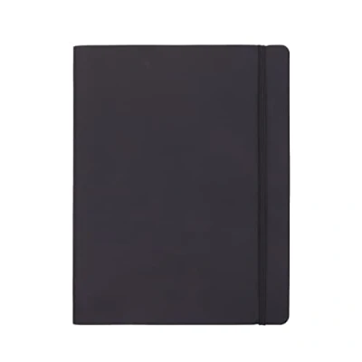 Immagine di Amazon Basics Taccuino a righe con copertina morbida, formato XL, 25 x 20 cm, Nero