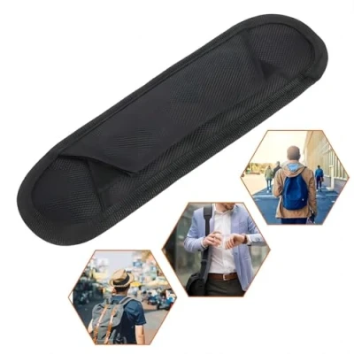 Immagine di Cinghia per Chitarra Tracolla Imbottitura della Borsa Cuscinettoper Imbottita Sostituzione Spalla Nera Zaino Fotocamera