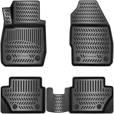 Immagine di Elmasline Set di tappetini in gomma dal design 3D, bordo extra alto da 5 cm