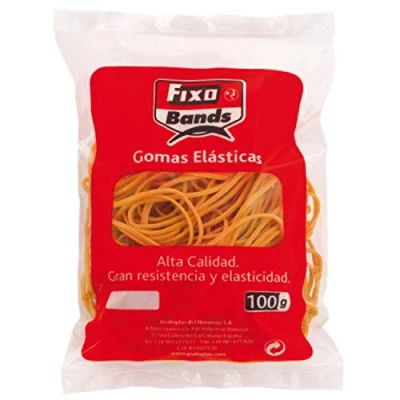 Immagine di FIXO 45840 Sacchetto di Gomme Elastiche, 100 g, 2 mm x 20 cm
