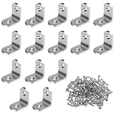 Immagine di Drado Confezione da 10 staffe angolari, 30 mm x 2 mm, in acciaio inox, con 20 viti