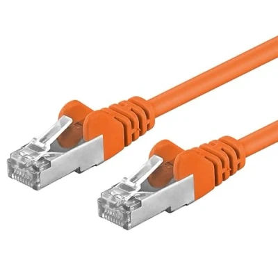 Immagine di PremiumCord SP6ASFTP005E Cavo di rete arancione 0,5 m Cat6a S/FTP (S STP) (S/FTP, CAT6a, 0.50 m),