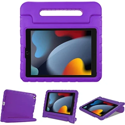 Immagine di ProCase Custodia Bambini per iPad 9 2021/Pad 8 2020/Pad 7 2019/iPad 10.2/iPad Pro 10.5 2017/ Air 3 2019, Rigida Antiurto con Kickstand, Leggera Protettiva Viola