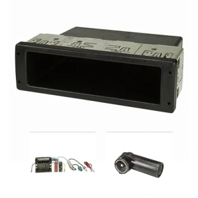 Immagine di tomzz Audio 2457 018 Set schermo radio versione professionale estremamente stabile adatto per vw Polo,Fox con adattatore quadlock iso, antenna Fakra phantom feed din iso