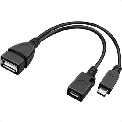 Immagine di PremiumCord Cavo adattatore USB, OTG, presa USB a micro USB+spina colore nero, 14 cm