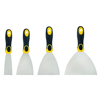 Immagine di HARDY Set di 2k Spalmatori Vernice Quattro Misure 40 mm 80 100 150 Ristrutturazione Precisa Costruzione Levigatura Applicazione Dell&#039;intonaco Colla Duraturo Affidabile