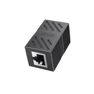 Immagine di UGREEN Connettore Cavo di Rete Cat6 8P8C Keystone Rj45 Modulo Prolunga Ethernet Femmina Accoppiatore Lan per Estendere i Cavi (Nero)
