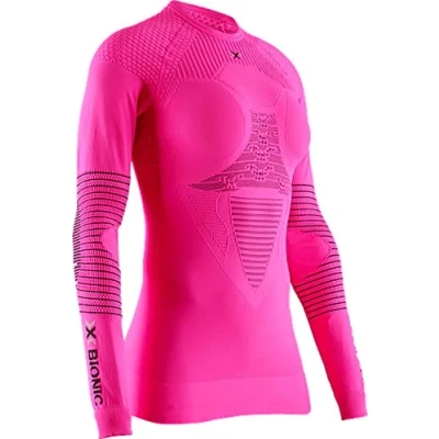 Immagine di X Bionic Energizer 4.0 Round Neck Long Sleeves Strato Base Camicia Funzionale, donna, neon Flamingo/Anthracite, l