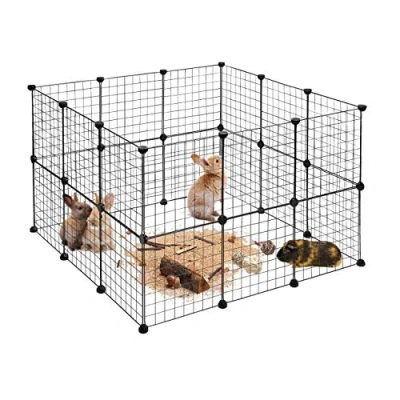 Immagine di Relaxdays Recinto, Recinzione Diy per Animali di Piccola Taglia, Rete Allungabile Conigli