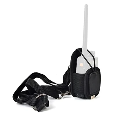 Immagine di HYS custodia per radio bidirezionale multi funzionale regolabile tracolla compatibile Motorola Kenwood Midland Icom Yaesu Baofeng UV 5R Walkie Talkie